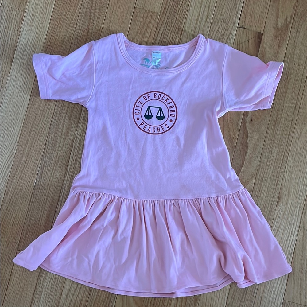 Pink Rockford peaches tee dress